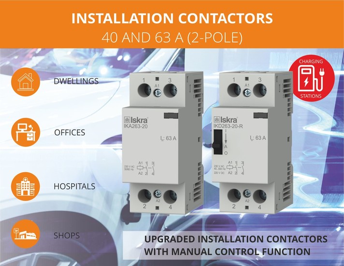 Installation Contactors 2-pole up to 63A