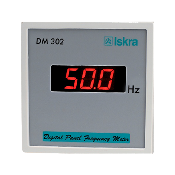 Digital Panel Frequency Meter DM 302 - Digital Meters with LED Display -  Iskra