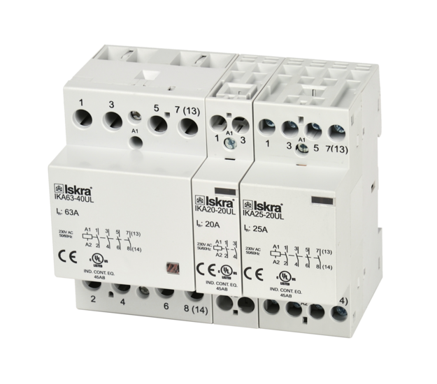 Installation contactors up to 63 A (IK UL)