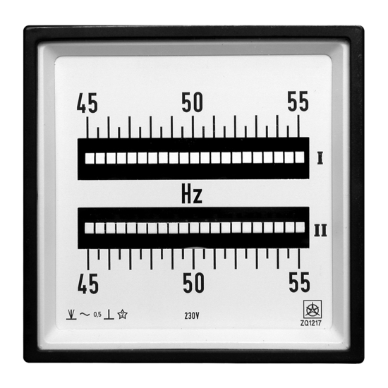 Reed Frequency Meters ZQ1x17