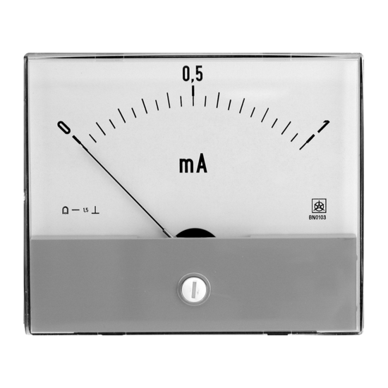 Meters for DC and AC Voltage or Current with Moving coil BN, CN