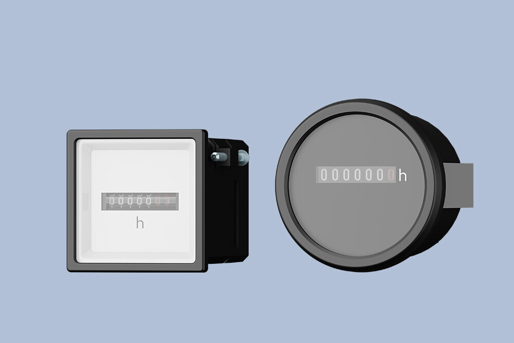 Hour meters and pulse counters