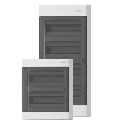 Surface mounted (INO) and flush mounted (IPO) compact distribution boards