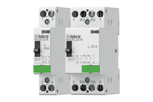 Installation contactors with manual operation up to 25A (IK-R)