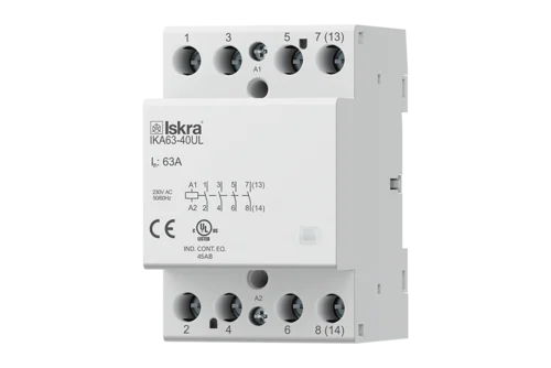 Installation contactors up to 63A (IK UL)