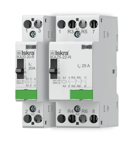 Installation contactors with manual operation up to 25 A (IK-R)