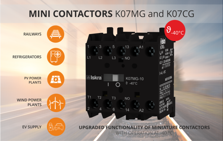 Miniature contactors K07G for low temperature applications